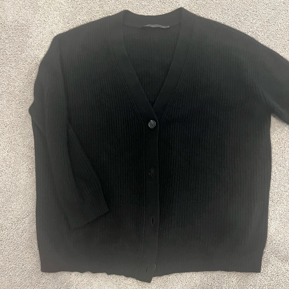 Worn only once black Jenni Kayne 100% cashmere cardigan sweater